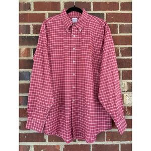 Brooks Brothers Shirt Mens XL Plaid Button Down Red White Longsleeve
Casual Prep